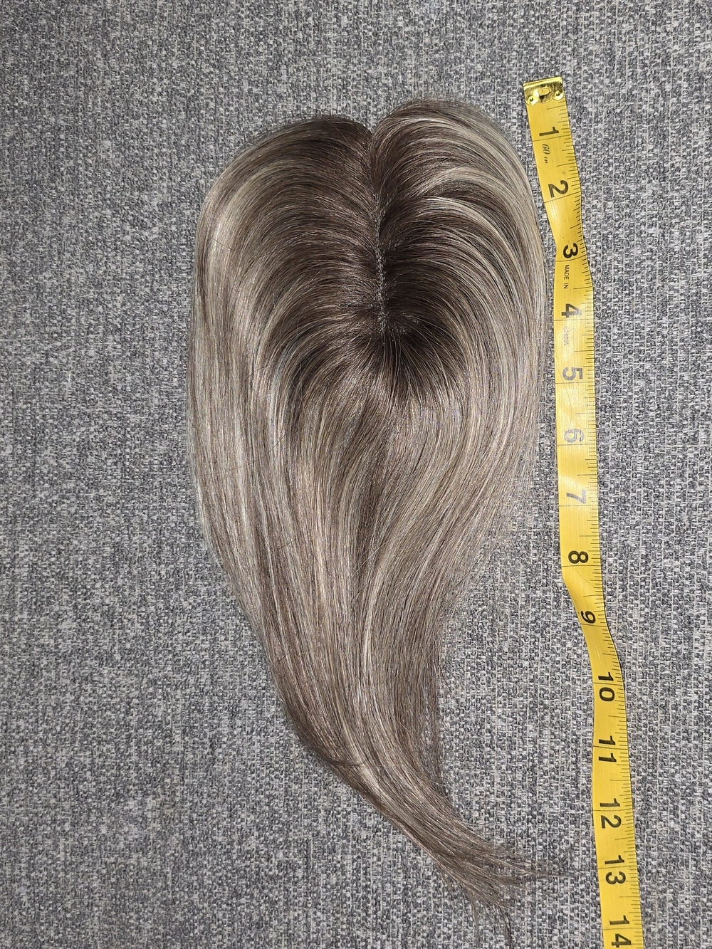 Seully 2.4x6.4 100% Human Hair Topper 10"-Blonde Balyage